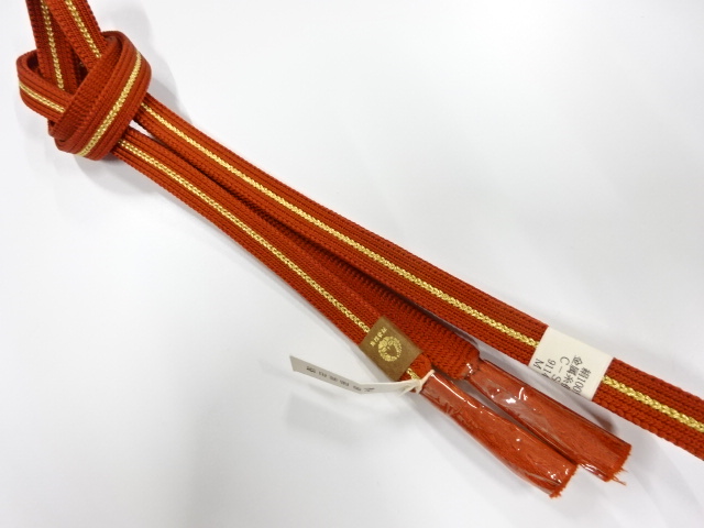 未使用品　正絹　手組帯締め